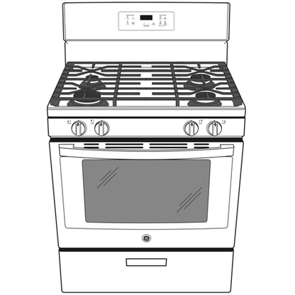 GE 30" Free-Standing Gas Range