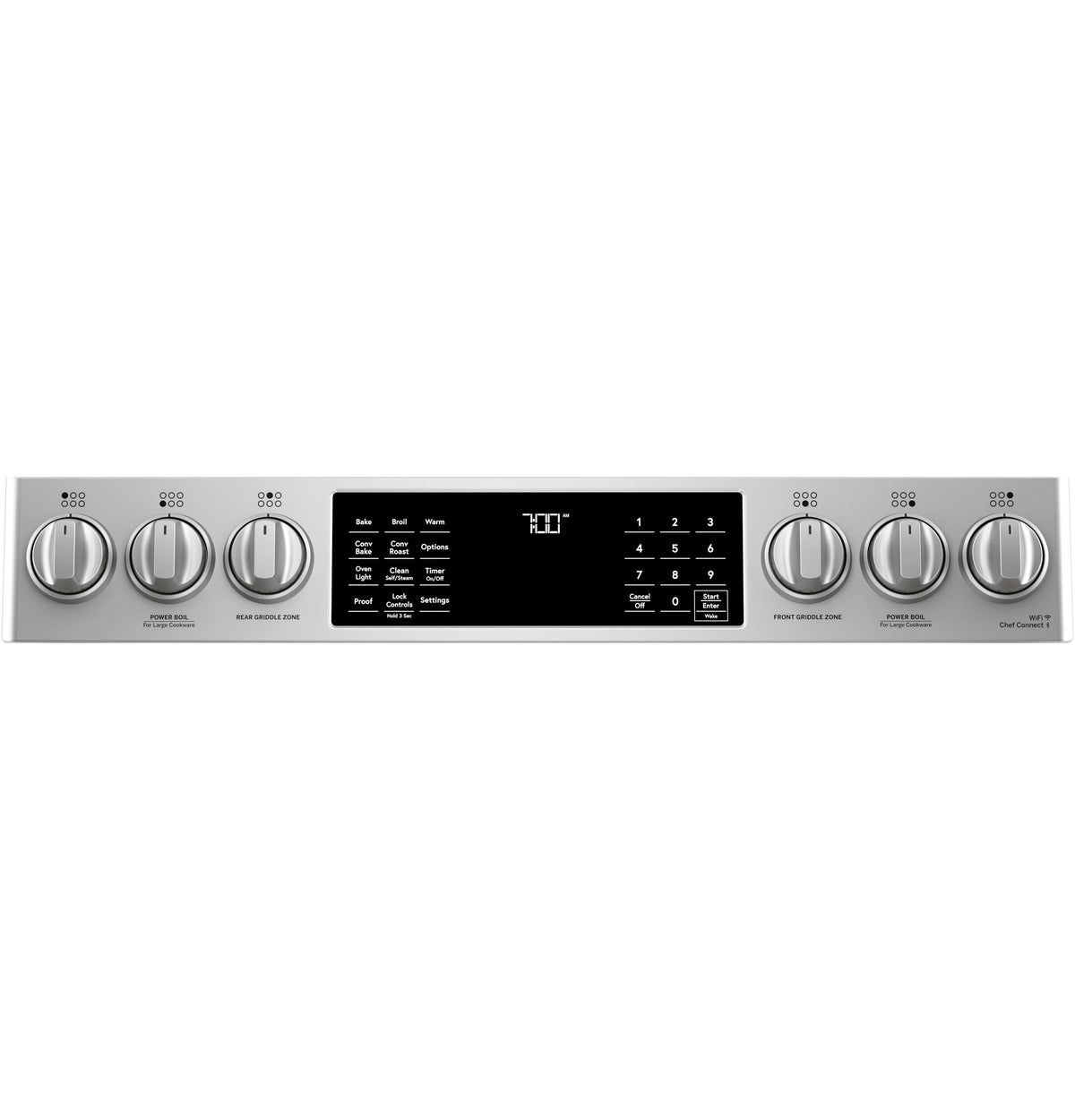 Café™ 30" Smart Slide-In, Front-Control, Gas Range with Convection Oven