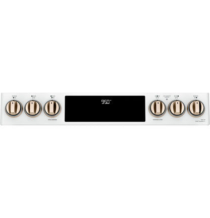 Café™ 30" Smart Slide-In, Front-Control, Induction and Convection Double-Oven Range