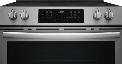 30" Front Control Electric Range with Total Convection