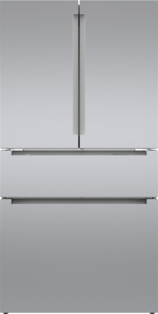 800 Series French Door Bottom Mount Refrigerator 36" Stainless steel (with anti-fingerprint)