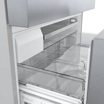 800 Series French Door Bottom Mount Refrigerator 36" Stainless steel (with anti-fingerprint)
