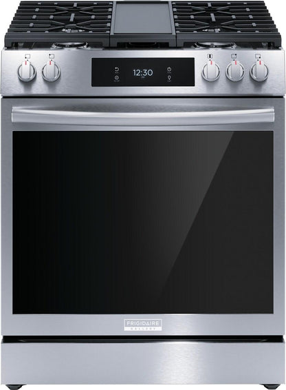 30" Front Control Gas Range with Total Convection