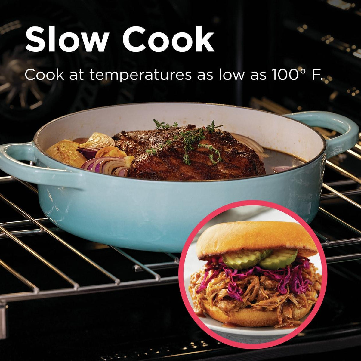 30" Front Control Gas Range with Total Convection