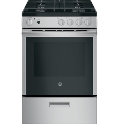 GE® 24" Steam Clean Free-Standing/Slide-in Gas Range