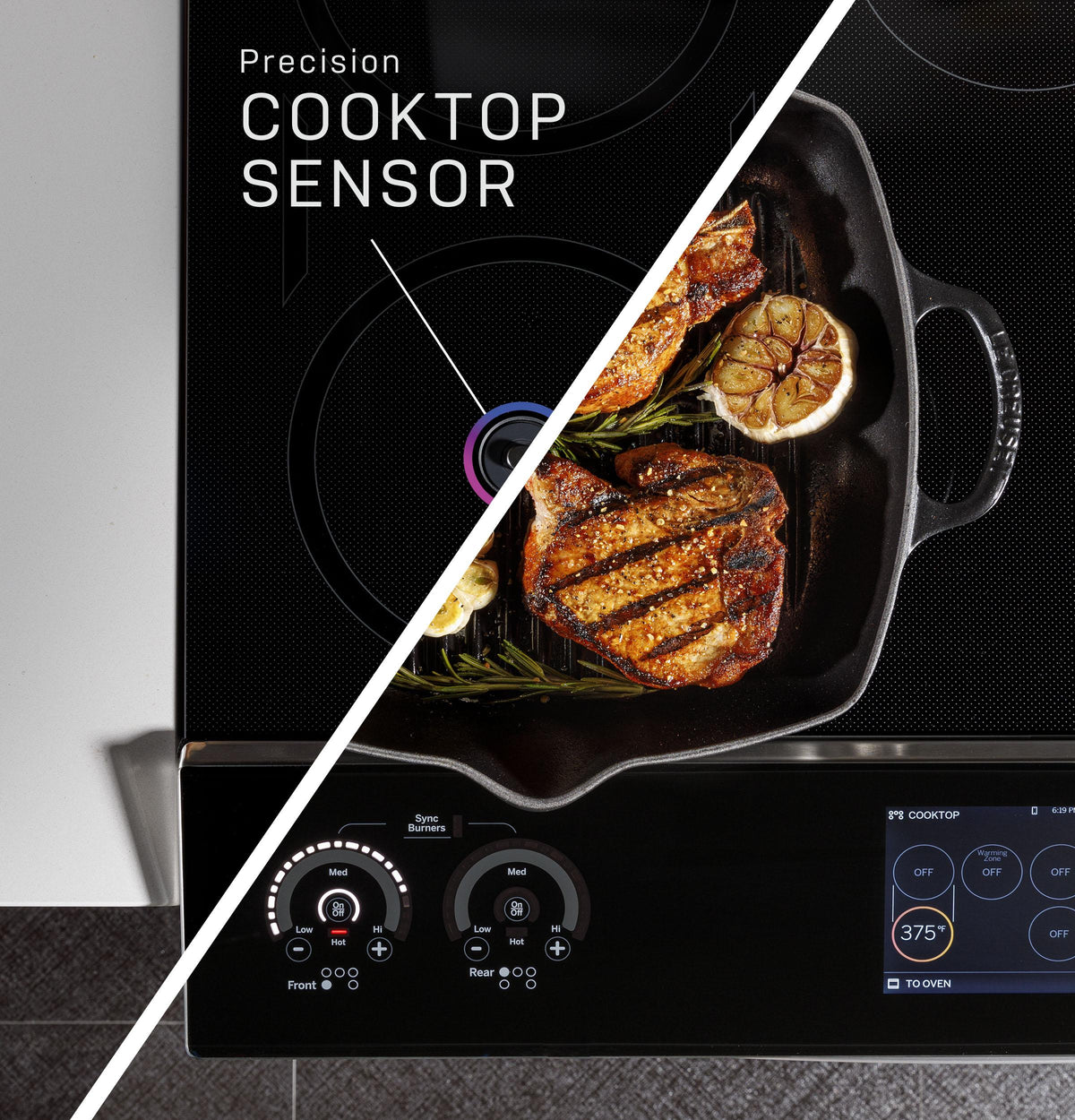 GE Profile™ 30" Smart Slide-In Front-Control Induction Fingerprint Resistant Range with In Oven Camera