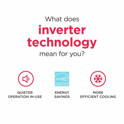 12,000 BTU Inverter Window Room Air Conditioner with Wi-Fi (Energy Star)