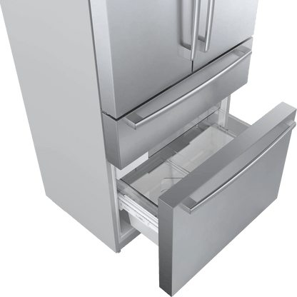 800 Series French Door Bottom Mount Refrigerator 36" Stainless steel (with anti-fingerprint)
