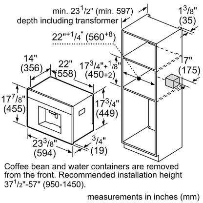 800 Series, Built-in Coffee Machine with Home Connect