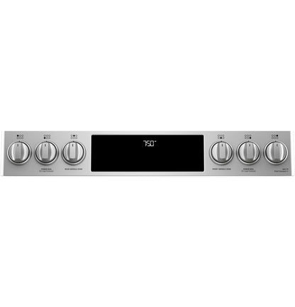 Café 30" Smart Slide-In, Front-Control, Gas Double-Oven Range with Convection
