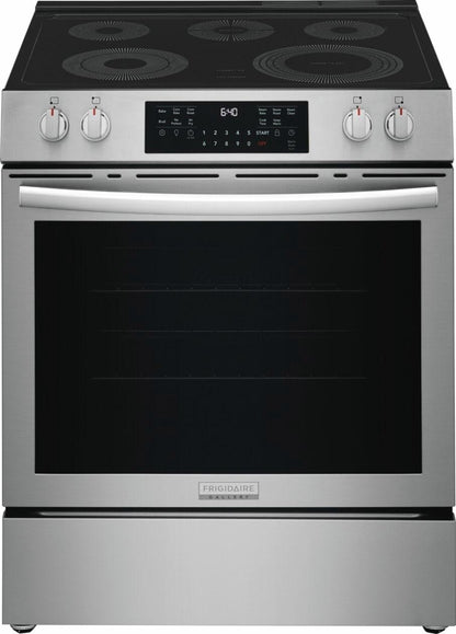 30" Front Control Electric Range with Total Convection